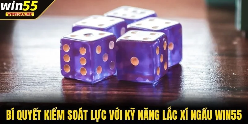 Bí quyết kiểm soát lực với kỹ năng lắc Xí Ngầu WIN55